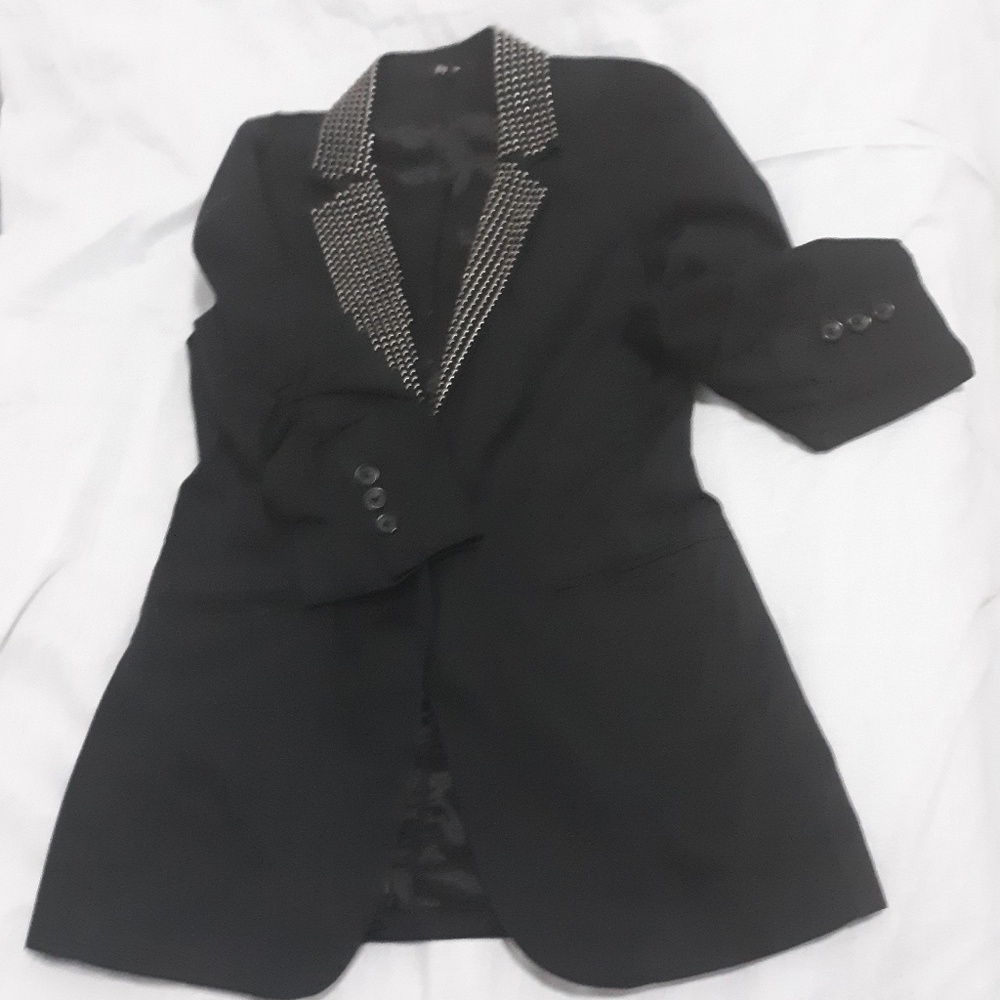 Express Black blazer with silver studs